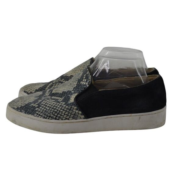 Vionic Shoes - Vionic Womens Sz 8 Suede Slip-On Sneaker Snakeskin Print Black